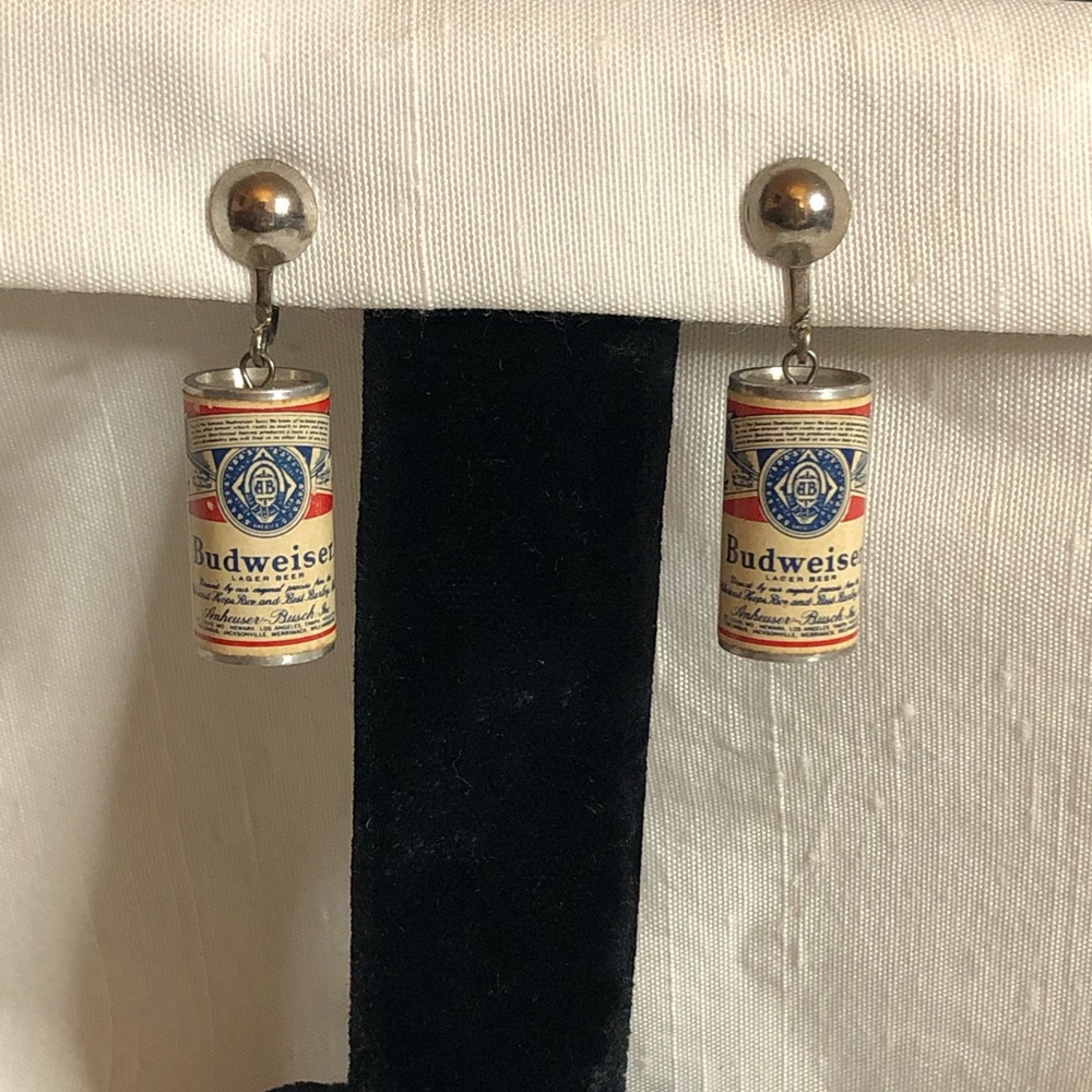 Budweiser Vintage Novelty Earrings